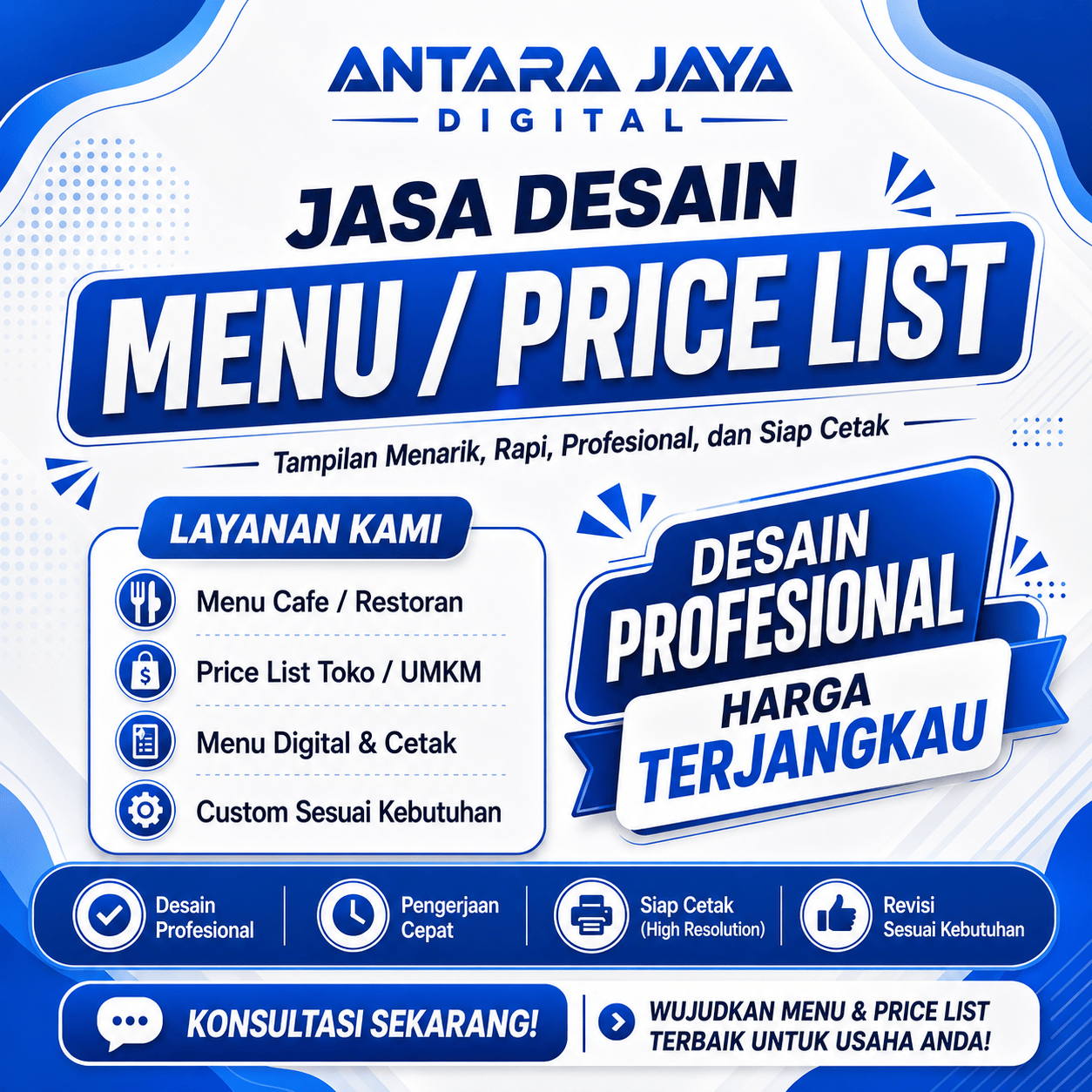 Desain Menu / Price List